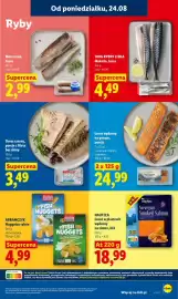 Lidl gazetka Strona 53: Łosoś wędzony na gorąco porcje Nautica 2-pak €24,99, Dorsz czarny porcje z fileta bez skóry €3,49