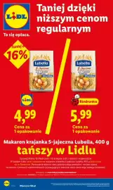 Lidl gazetka Strona 6: Makaron krajanka 5-jajeczna Lubella €4,99, Lubella 5-Jajeczna €5,99