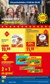 Lidl gazetka Strona 70: Lody w polewie czekoladowej z migdałami na patyku €11,19, Kinder Bueno Lody €19,99