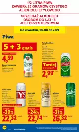 Lidl gazetka Strona 76: Tyskie Gronie €22,32, Ośmiosztuk Carlsberg €26,32
