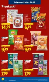 Lidl gazetka Strona 80: Chipsy karbowane o smaku zielonej cebulki Lay's €9,49, Chipsy o smaku sera górskiego Przysnacki €7,99