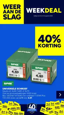 BOUWMAAT (geldig t/m 30-08)