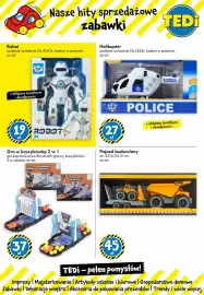 Tedi gazetka tydzień 35 Strona 3: Robot €19,00, Helikopter POLICE €27,00