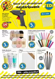 Tedi gazetka tydzień 35 Strona 5: Zestaw papieru krepowanego €9,50, Włóczka Soft Cloud €5,00