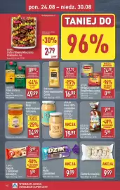 ALDI gazetka tydzień 35 Strona 16: Kruka Pasta Orzechowa €19,99, Ciasteczka zawijane €9,99