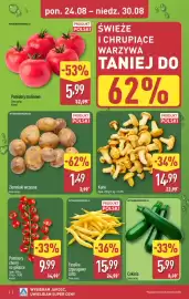 ALDI gazetka tydzień 35 Strona 2: Kurki €14,99, Fasolka szparagowa żółta €15,99