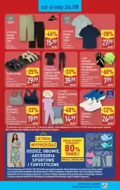 ALDI gazetka tydzień 35 Strona 27: UP2FASHION Koszula z lnem męska €27,99, UP2FASHION Spodnie damskie capri €15,99