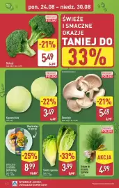 ALDI gazetka tydzień 35 Strona 4: Boczniki €5,49, Zestaw do kiszenia ogórków Pęczek €4,99