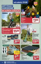 ALDI gazetka tydzień 35 Strona 40: GARDENLINE Tkaniny ogrodowe €14,99, GARDENLINE Rękawice ogrodowe damskie/męskie €6,99