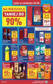 ALDI gazetka tydzień 35 Strona 43: Olej rzepakowy Kujawski €9,49, Szyinka konserwowa premium €14,99