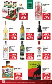 Catalog Kaufland săptămâna 35 Pagină 57: Pasqua vin alb sec pinot grigio €26,99, Gordon's gin €69,99