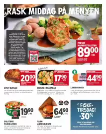 Meny kundeavis uke 35 Side 5: SPICY BURGER €20,00, VARM ANGUSBURGER €64,90