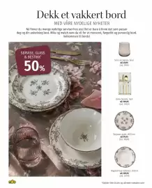 Nille kundeavis Side 6: Bogstad dyp tallerken, Ø23cm €109,95, Bogstad asjett, Ø22,5cm €99,95