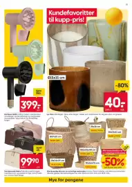 Rusta kundeavis uke 35 Side 11: Lys Cleo €40,00, Hårføner BLDC €399,00