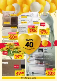 Rusta kundeavis uke 35 Side 3: Alle pynteputer, Medlemspris €129,00, Bukett Solsikke, Medlemspris