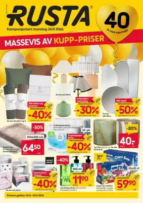 Rusta kundeavis (gyldig til 31-08)