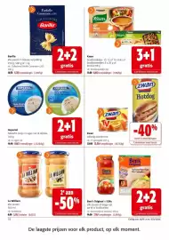Colruyt folder Pagina 18: Zwan Hotdog €13,50, Barilla alle pasta's in blauwe verpakking €10,76