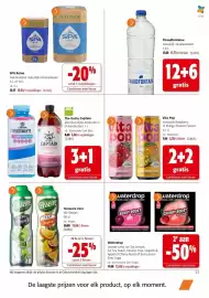 Colruyt folder Pagina 23: Spa reine niet-bruisend natuurlijk mineraalwater €10,54, Teisseire Zero €15,64