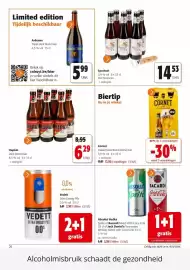 Colruyt folder Pagina 26: Hapkin sterk blond bier €6,29, Cornet oaked gold blond blond bier €12,58
