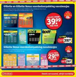 Kruidvat folder Pagina 25: Gillette en Gillette Venus voordeelverpakking navulmesjes €39,99