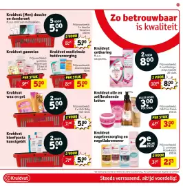 Kruidvat folder Pagina 35: Kruidvat medicinale huidverzorging €5,00, Kruidvat nagelverzorging en nagellakremover €2,53