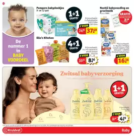 Kruidvat folder Pagina 48: Pampers babydoekjes €37,49, Nestlé babyvoeding en groeimelk €16,36