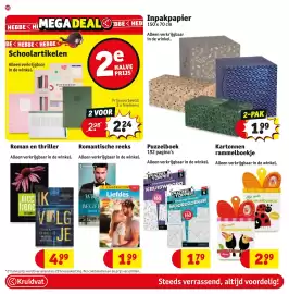 Kruidvat folder Pagina 56: Puzzelboek €1,79, Inpakpapier €1,99