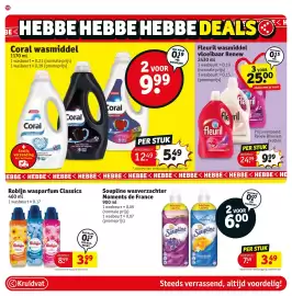 Kruidvat folder Pagina 64: Robijn wasparfum Classics €3,99, Coral wasmiddel €9,99