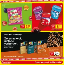 Kruidvat folder Pagina 67: Fruit-tella Chewy Mix €2,99, Stimorol kauwgom €1,99