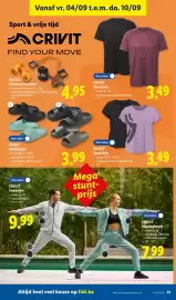 Lidl folder week 36 Pagina 23: Crivit sportshirt €3,49, Crivit badslippers €3,99