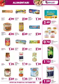 Volantino Rosa Cash Pagina 9: Sacla' insalatina €1,25, Filetti di alici in olio di semi D'Avino €8,69