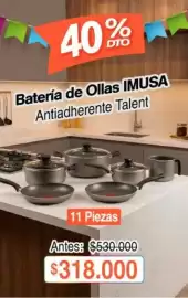 Catálogo Alkosto Página 3: Imusa - batería de ollas €318.000,00