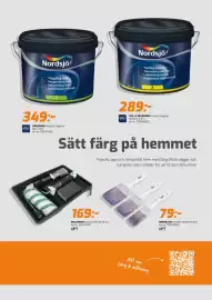 Bolist reklamblad Sida 5: VÄGGFÄRG €349,00, ROLLERSET €169,00
