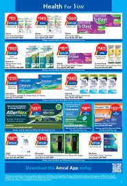 Amcal Pharmacies catalogue Page 12: Telfast 180mg 30 Tablets €26,99, Nasonex Allergy Nasal Spray 280 Sprays €39,49