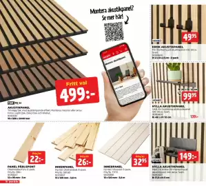 Jem&Fix reklamblad Sida 10: KROK AKUSTIKPANEL €49,95, AKUSTIKPANEL €499,00