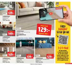 Jem&Fix reklamblad Sida 11: LAMINATGOLV €139,00
