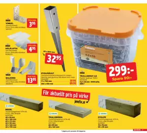 Jem&Fix reklamblad Sida 3: TRALLSKRUV A2 €299,00, VINKEL