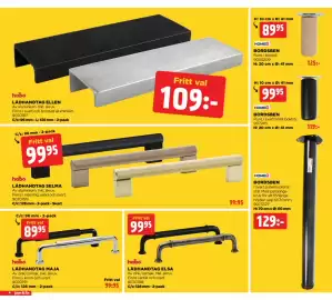 Jem&Fix reklamblad Sida 4: LÅDHANDTAG MAJA, BORDSBEN