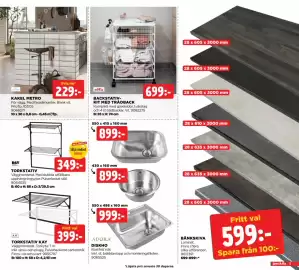 Jem&Fix reklamblad Sida 5: BÄNKSKIVA €599,00, DISKHO
