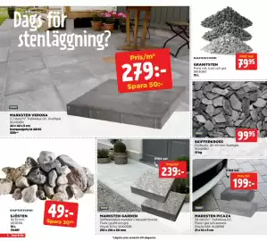 Jem&Fix reklamblad Sida 6: MARKSTEN GARDEN €239,00, SJÖSTEN €49,00