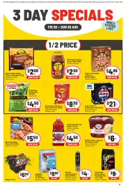 IGA catalogue Page 1: Schmackos Strapz or Stix Dog Treats 500g Selected Varieties €8,30, Brunnings Potting Mix €4,50