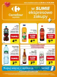 Carrefour Express gazetka tydzień 35 Strona 1: Woda źródlana gazowana Żywiec Zdrój lekko €2,29