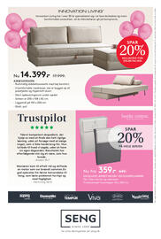 SENG tilbudsavis Side 10: EXCELLENT JERSEY FACON- OG KUVERTLAGEN €359,00, ASKØ SOVESOFA €14.399,00