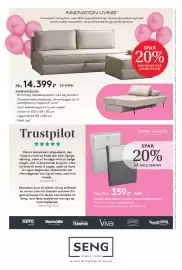 SENG tilbudsavis Side 10: EXCELLENT JERSEY FACON- OG KUVERTLAGEN €359,00, ASKØ SOVESOFA €14.399,00