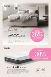 SENG tilbudsavis Side 7: TEMPUR PRO PLUS COOLQUILT MADRAS €14.699,00, TEMPUR RELAXATION KONTINENTALSENG €34.999,00