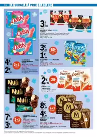 Catalogue E.Leclerc page 16: MAGNUM CÔNE NOISETTE & CHOCOLAT €8,94, Kinder bueno €2,96