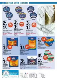 Catalogue E.Leclerc page 20: Kraft Tranches Cheddar €1,71, Kraft Tranches au Cheddar €1,25
