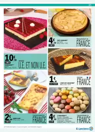 Catalogue E.Leclerc page 31: TARTE NORMANDE €4,50, FLAN NATURE €1,30
