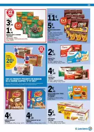 Catalogue E.Leclerc page 35: Balconi Wafers €2,35, Nustikao Biscuits €3,62