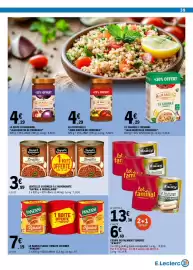 Catalogue E.Leclerc page 39: Raynal & Roquelaure Lentilles €3,99, D'aucy Cœurs de palmiers tendres €13,38